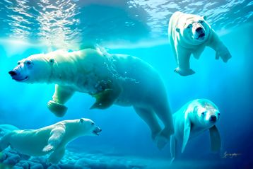 Stream of consciousness arktisk undervandsscene med isbjørne-1 lowres